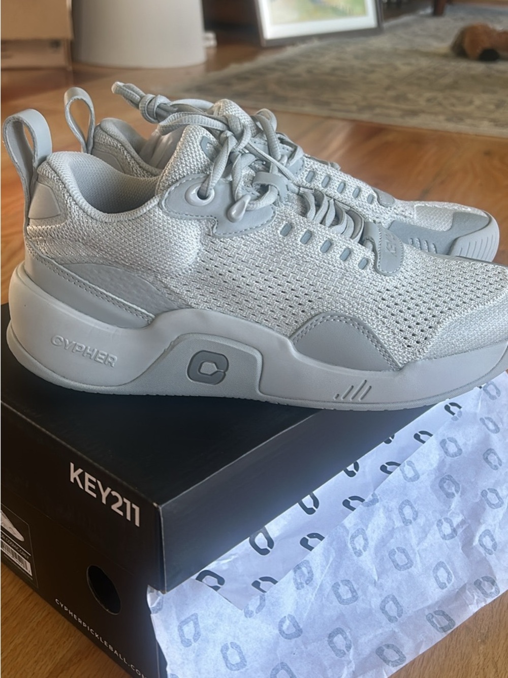 Cypher Key211 Grey Pickleball Athletic Sneakers